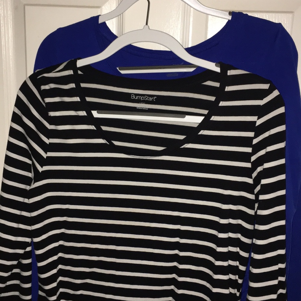 Bump Start Lot of 2 Long maternity T-shirts